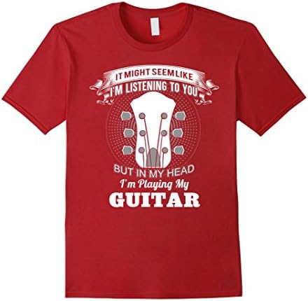 Men's I'm playing my Guitar XL Cranberry