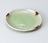 笹みどり4.5丸皿　5個組 【美濃焼　和皿】