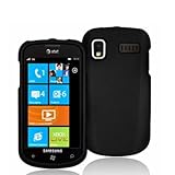 Black Rubberized Snap-On Hard Skin Case Cover for Samsung Focus i917 Phone  ....