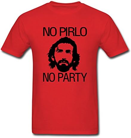 Men's No Pirlo No Party Andrea Juventus T-Shirt New