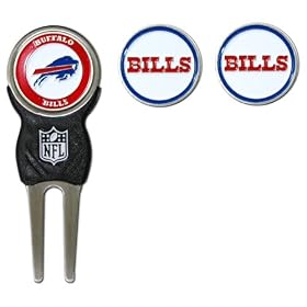 NFL Buffalo Bills Signature Divot Tool and 2 Extra Markers by