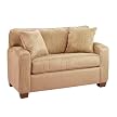 Capri Oversize Microsuede Sleeper Chair - Khaki