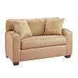 Capri Oversize Microsuede Sleeper Chair - Khaki