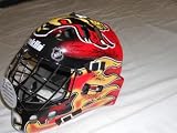 Calgary Flames 2011 team signed F/S Mask Jarome Iginla - Autographed NHL Helmets and Masks