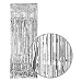 Silver Metallic Shimmer Curtain 3ft x 8ft - Single