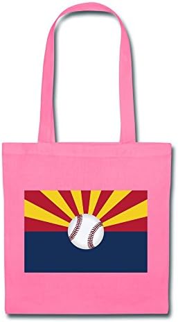 SkyWow Arizona Baseball Flag Fashion Custom Lady Shopping Bags Pink