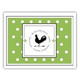 Swiss Dots Stampable Notecards in Green - Set of 10 by PSA Essentials