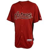 Houston Astros Authentic 2012 COOL BASE Batting Practice MLB Baseball Jersey Size L