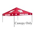 Wisconsin Badgers Colored Tailgate Tent Canopy (No Frame) - NCAA College Athletics