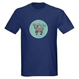Goofy Aries Ram Black T-Shirt Pagan Dark T-Shirt by CafePress