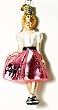 Teeny Bopper in Poodle Skirt Ornament