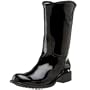 Aquatalia by Marvin K. Women's Uno Rain Bootie,Black Specchio Patent,9 M US