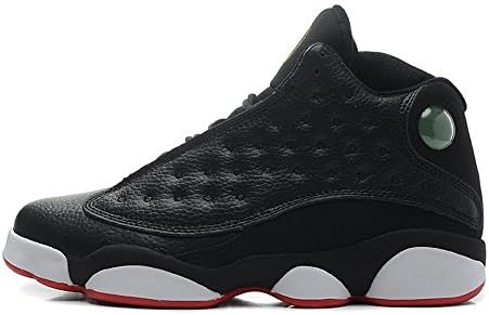Air 13 Retro Men OLLTE® Basketball Running Sneakers Leather Athletic Shoes For Men Black/White Red-Black