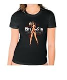 O.D.M. - City of Sin - Black Ladies Organic Cotton Tee