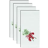 Lobster Collection Embroidered Napkins Set of 4