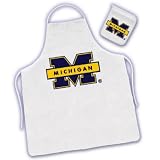 MICHIGAN WOLVERINES OFFICIAL CHEF'S APRON + OVEN MITT