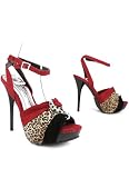 Colorblock Rhinestone Trim Heel
