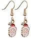 MODEBOX Women's Christmas Dangle Earrings Girls Fashion Cute Stainless Steel Ear Ring Set (6 Pairs) Color Chirstmas Earring1