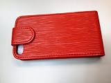 「iPhone4/4S フラップ型ケース エピ調 赤(RED)」の画像