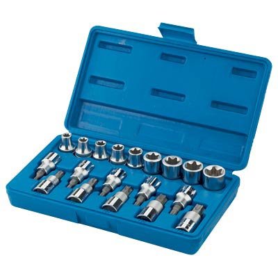 Northern Industrial 1/2in.-Drive Torx Socket Bits - 19-Pc. Set