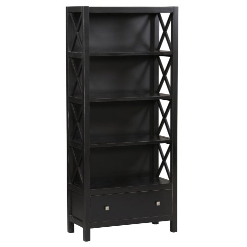 Linon Anna Collection 5 Shelf Bookcase Linon Anna Collection 5 Shelf Bookcase