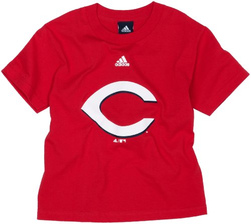 MLB Boys' Cincinnati Reds Team Logo Short Sleeve Tee, Red, Large