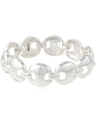 Napier Silver-Tone Stretch Bracelet, 2.15"