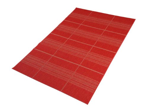 Design-Teppich Essenza 48004 in Sisal-Optik, Farbe Rot 015, Größe 160 x 230 cm, 1000000001144