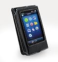 Tuff-Luv Leather Case Cover for Cowon iaudio S9 - Black