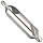 Magafor 154 Series High Speed Steel Combined Drill and Countersink, Uncoated (Bright) Finish, Plain Style, 82 Degrees