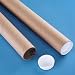 2 x 72 Kraft Mailing Tubes with End Caps