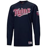 Nike Minnesota Twins Navy Blue Outing Tackle Twill Long Sleeve T-shirt