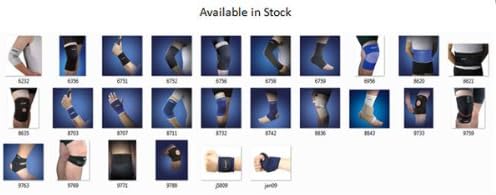 GQSport 9733 Knee Support Pofessional Belt Brace Black X 1 pc