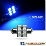 BLUE SMT 6 LED DOME LIGHT 3022 3021 DE3175 6428 6430
