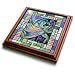 Art deco Dancer - dance, dancing, belly dance, bellydance, oriental dance, middle eastern dance, - 8x8 Trivet With 6x6 Ceramic Tile
