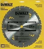 DeWalt DW3112 Series 20 10-Inch 24 Tooth ATB Thin Kerf Saw Blade with 5/8-Inch Arbor