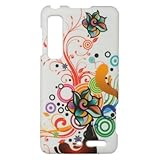 Motorola Droid 3 Rubber Case White Autumn Flower Case Cover