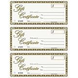 Gift Certificates, 3 Per Letter Size Sheet (ABFGFTLZ)