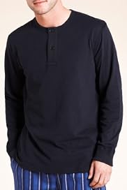 Pure Cotton Henley Neck Long Sleeve Pyjama Top [T07-3738-S]