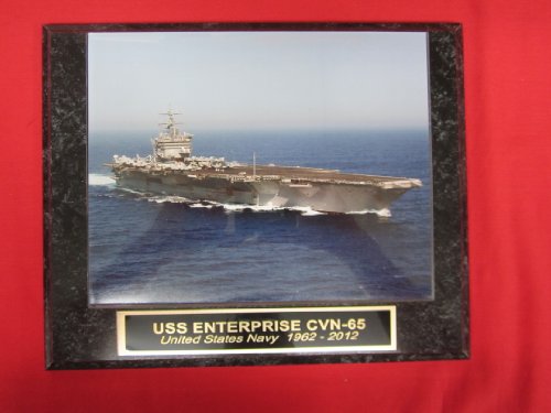 East Coast Trophies & Awards LLCUS Navy USS Enterprise CVN-65 Collector Plaque w/8x10 Photo!