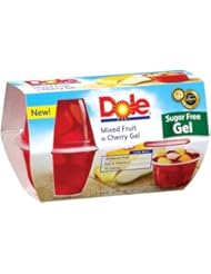 Grocery: Dole Mixed Fruit in Cherry Gel Sugar Free 4.3 Oz - 6 Pack - Dole