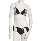 Rampage Women's Pin Sripe Bra With Boyshort