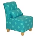Kids' Polka Dot Armless Chair - Turquoise