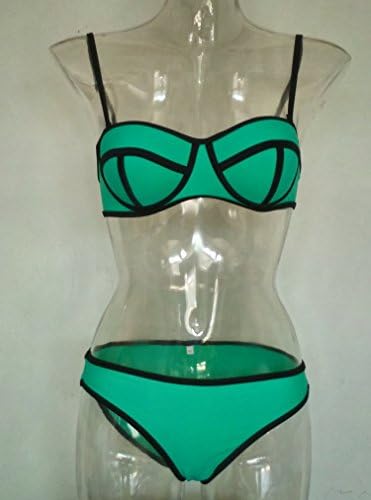 ByCang Women Sexy Fashionable Summer Beach Bikini Bathing Suits Sports Underwear (Green Size L)