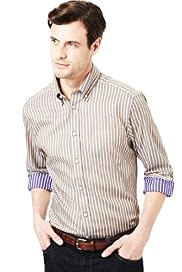 Blue Harbour Pure Cotton Striped Shirt