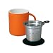 Whole Leaf Brew-in-mug W/sls Lid & Inf. 12 Oz. Orange