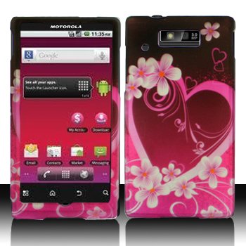 Motorola WX435 Triumph Rubber Purple Love Case Cover Protector + LCD Screen Protector (free ESD Shield Bag)