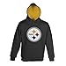 Youth Pittsburgh Steelers Black Primary Embroidered Hoodie Sweatshirt