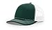 Richardson Dark Green/White 112 Mesh Back Trucker Cap Snapback Hat