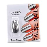 Stargazer False Nails - Silver Metallic